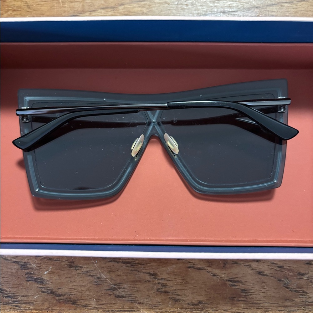 Christian Roth Angular Oversized Shield Sunglasse… - image 2